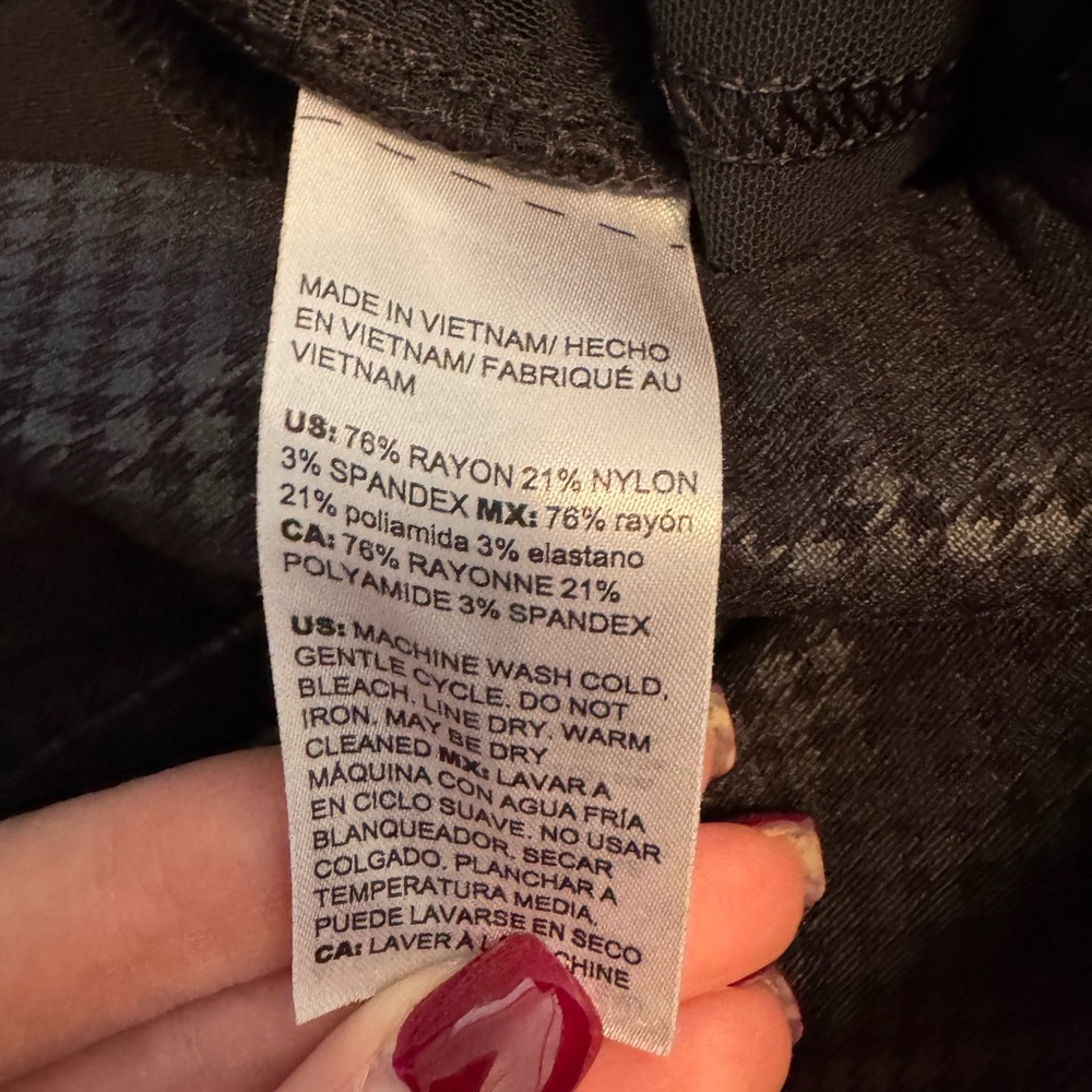 Chico's Black Patterned Ankle Pants - image 5